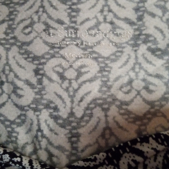 Soft Surroundings Black White Faux Wrap Front Jersey Knit Maxi Dress Size Medium - Picture 7 of 9